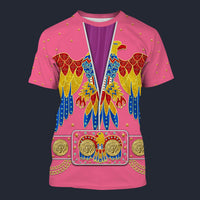 Elvis American Eagle Pink Tracksuit Costume Hoodie Sweatshirt T-Shirt Sweatpants, S-5XL US Size