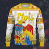Modetrail Elvis American Eagle Yellow Ugly Christmas Sweater, S-5XL US Size, Unisex Jumper Long Sleeves Shirt