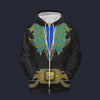 Modetrail Elvis Presley Arabian Black Fleece Zip Hoodie Costume, S-5XL US Size, Gift For Him