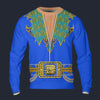 Modetrail Elvis Presley Arabian Blue Long Sleeves Costume, S-5XL US Size, Gift For Him