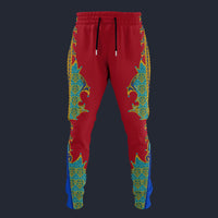 Modetrail Elvis Presley Arabian Red Sweatpants Costume, S-5XL US Size, Gift For Him