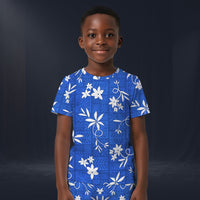 Modetrail Elvis Presley Blue Aloha T-shirt Costume For Kid, S-5XL US Size