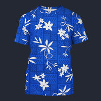 Elvis Blue Aloha T-shirt Costume, S-5XL US Size, Gift For Him