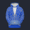 Elvis Blue Swirl Fleece Hoodie Costume, S-5XL US Size, Gift For Him