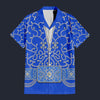 Elvis Blue Swirl Hawaiian Shirt Costume, S-5XL US Size, Unisex Button Down Shirt