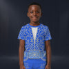 Modetrail Elvis Presley Blue Swirl T-shirt Costume For Kid, S-5XL US Size