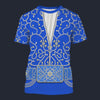 Elvis Blue Swirl T-shirt Costume, S-5XL US Size, Gift For Him