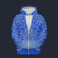 Elvis Blue Swirl Zip Hoodie Costume, S-5XL US Size, Gift For Him