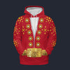 Elvis Burning Love Suit Fleece Hoodie Costume, S-5XL US Size, Gift For Him