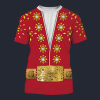 Elvis Burning Love Suit Tracksuit Costume Hoodie Sweatshirt T-Shirt Sweatpants, S-5XL US Size