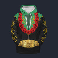 Modetrail Elvis Presley Cisco Kid Green Hawaiian Flower Necklace Hoodie Costume, Elvis Presley Costume S-5XL US Size, Gift For Him