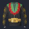 Modetrail Elvis Presley Cisco Kid Green Hawaiian Flower Necklace Tracksuit Costume Hoodie Sweatshirt T-Shirt Sweatpants, Elvis Presley Costume S-5XL US Size