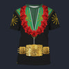 Modetrail Elvis Presley Cisco Kid Green Hawaiian Flower Necklace T-shirt Costume, Elvis Presley Costume S-5XL US Size, Gift For Him