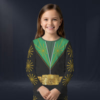 Modetrail Elvis Presley Cisco Kid Green Long Sleeves Costume For Kid, S-5XL US Size