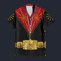 Modetrail Elvis Cisco Kid Red Hawaiian Shirt Costume, S-5XL US Size, Unisex Button Down Shirt