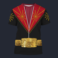 Modetrail Elvis Cisco Kid Red Tracksuit Costume Hoodie Sweatshirt T-Shirt Sweatpants, S-5XL US Size