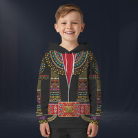 Modetrail Elvis Presley Egyptian Black Fleece Hoodie Costume For Kid, S-5XL US Size