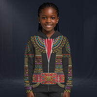Modetrail Elvis Presley Egyptian Black Fleece Zip Hoodie Costume For Kid, S-5XL US Size