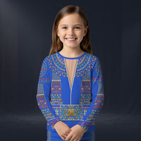 Modetrail Elvis Presley Egyptian Blue Long Sleeves Costume For Kid, S-5XL US Size