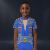 Modetrail Elvis Presley Egyptian Blue T-shirt Costume For Kid, S-5XL US Size