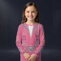 Modetrail Elvis Presley Egyptian Pink Long Sleeves Costume For Kid, S-5XL US Size