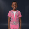 Modetrail Elvis Presley Egyptian Pink Tracksuit For Kid Costume Hoodie Sweatshirt T-Shirt Sweatpants, Elvis Presley Costume S-5XL US Size