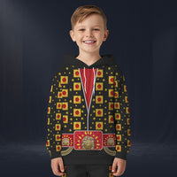 Modetrail Elvis Presley Eyelet Black Tracksuit For Kid Costume Hoodie Sweatshirt T-Shirt Sweatpants, Elvis Presley Costume S-5XL US Size