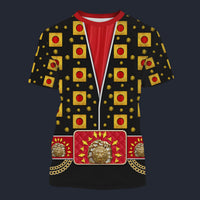 Elvis Eyelet Black Tracksuit Costume Hoodie Sweatshirt T-Shirt Sweatpants, S-5XL US Size