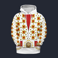 Elvis Eyelet Fleece Hoodie Costume, S-5XL US Size, Gift For Him