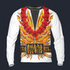 Modetrail Elvis Presley Flame Hawaiian Flower Necklace Long Sleeves Costume, Elvis Presley Costume S-5XL US Size, Gift For Him