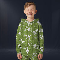 Modetrail Elvis Presley Green Aloha Tracksuit For Kid Costume Hoodie Sweatshirt T-Shirt Sweatpants, Elvis Presley Costume S-5XL US Size