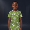 Modetrail Elvis Presley Green Aloha T-shirt Costume For Kid, S-5XL US Size
