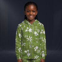 Modetrail Elvis Presley Green Aloha Fleece Zip Hoodie Costume For Kid, S-5XL US Size