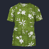 Elvis Green Aloha T-shirt Costume, S-5XL US Size, Gift For Him