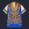 Modetrail Elvis Presley Gypsy Blue Hawaiian Shirt Costume, S-5XL US Size, Unisex Button Down Shirt