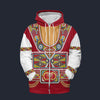 Modetrail Elvis Presley Gypsy Red Fleece Zip Hoodie Costume, S-5XL US Size, Gift For Him