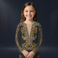 Modetrail Elvis Presley Nail-King Of Spades Black Long Sleeves Costume For Kid, S-5XL US Size