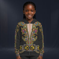 Modetrail Elvis Presley Nail-King Of Spades Black Fleece Zip Hoodie Costume For Kid, S-5XL US Size