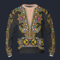 Modetrail Elvis Nail King Of Spades Black Long Sleeves Costume, S-5XL US Size, Gift For Him