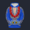 Modetrail Elvis Presley Nail-King Of Spades Blue Hawaiian Flower Necklace Hoodie Costume, Elvis Presley Costume S-5XL US Size, Gift For Him