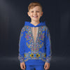 Modetrail Elvis Presley Nail-King Of Spades Blue Tracksuit For Kid Costume Hoodie Sweatshirt T-Shirt Sweatpants, Elvis Presley Costume S-5XL US Size