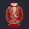 Modetrail Elvis Nail King Of Spades Red Fleece Hoodie Costume, S-5XL US Size, Gift For Him