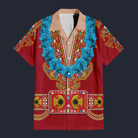 Modetrail Elvis Presley Nail-King Of Spades Red Hawaiian Flower Necklace Hawaiian Shirt Costume, Elvis Presley Costume S-5XL US Size, Unisex Button Down Shirt