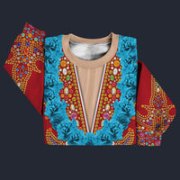Modetrail Elvis Presley Nail-King Of Spades Red Hawaiian Flower Necklace Sweater Costume, Elvis Presley Costume S-5XL US Size, Gift For Him