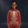 Modetrail Elvis Presley Nail-King Of Spades Red Zip Hoodie Costume For Kid, S-5XL US Size