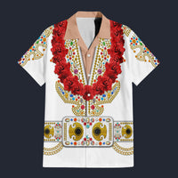 Modetrail Elvis Presley Flame Hawaiian Flower Necklace Hawaiian Shirt Costume, Elvis Presley Costume S-5XL US Size, Unisex Button Down Shirt