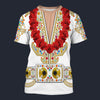 Modetrail Elvis Presley Flame Hawaiian Flower Necklace T-shirt Costume, Elvis Presley Costume S-5XL US Size, Gift For Him