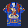 Modetrail Elvis Presley New Generation Eagle Blue Hawaiian Shirt Costume, S-5XL US Size, Unisex Button Down Shirt