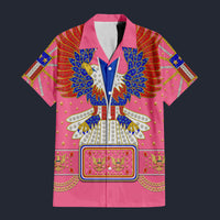 Modetrail Elvis Presley New Generation Eagle Pink Hawaiian Shirt Costume, S-5XL US Size, Unisex Button Down Shirt