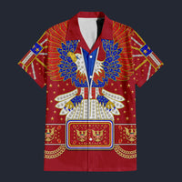 Modetrail Elvis Presley New Generation Eagle Red Hawaiian Shirt Costume, S-5XL US Size, Unisex Button Down Shirt